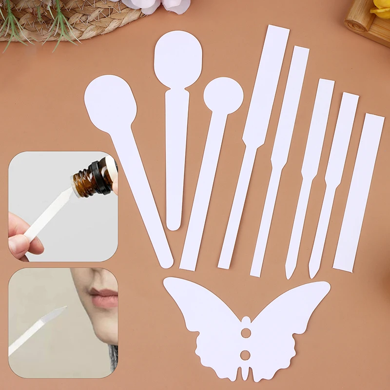 

30/100Pcs Perfume Essential Oils Test Tester Paper Strips Testing Aromatherapy Fragrance Various Shape Cotton Absorbent Paper