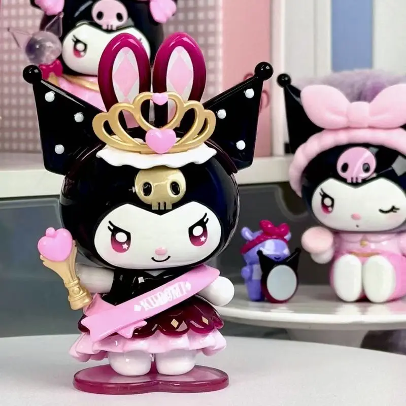 

Genuine Sanrio kuromi glitter idol series blind box kawaii tabletop ornament children's collectible toy Christmas present 2025