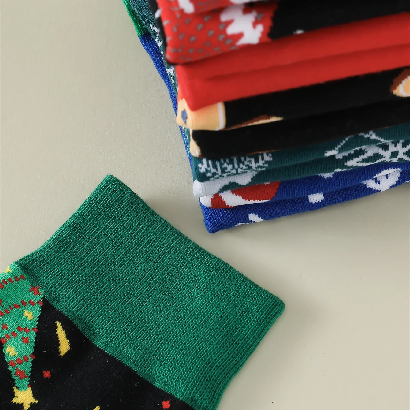 6 paia donna uomo calzini natalizi fiocco di neve alce dolci biscotti babbo natale albero di natale Jacquard equipaggio cartone animato calzini di