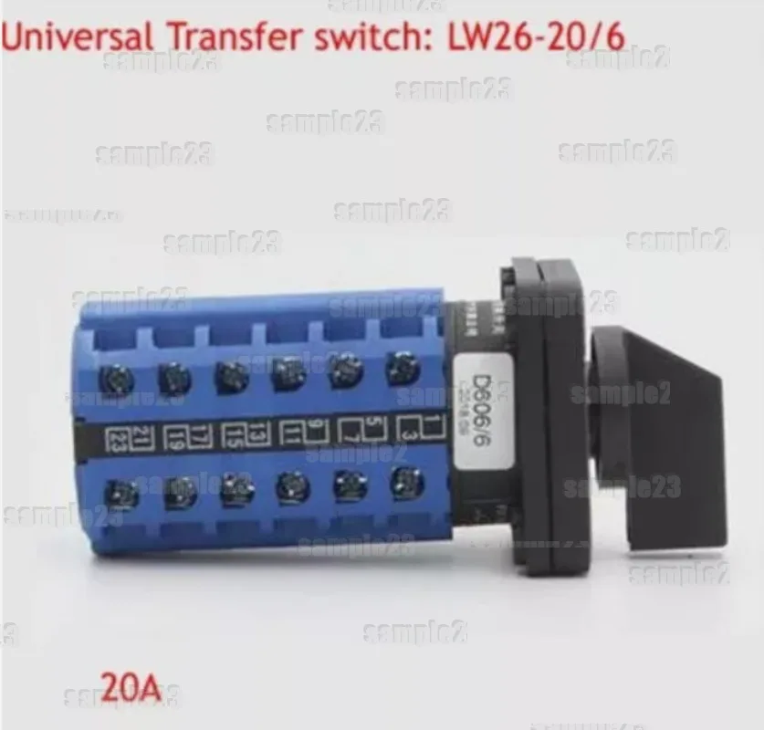 1pc Switch LW26-20/6 3-speed 6-section 6-wire 2-power High/Low Speed Forward/Reverse