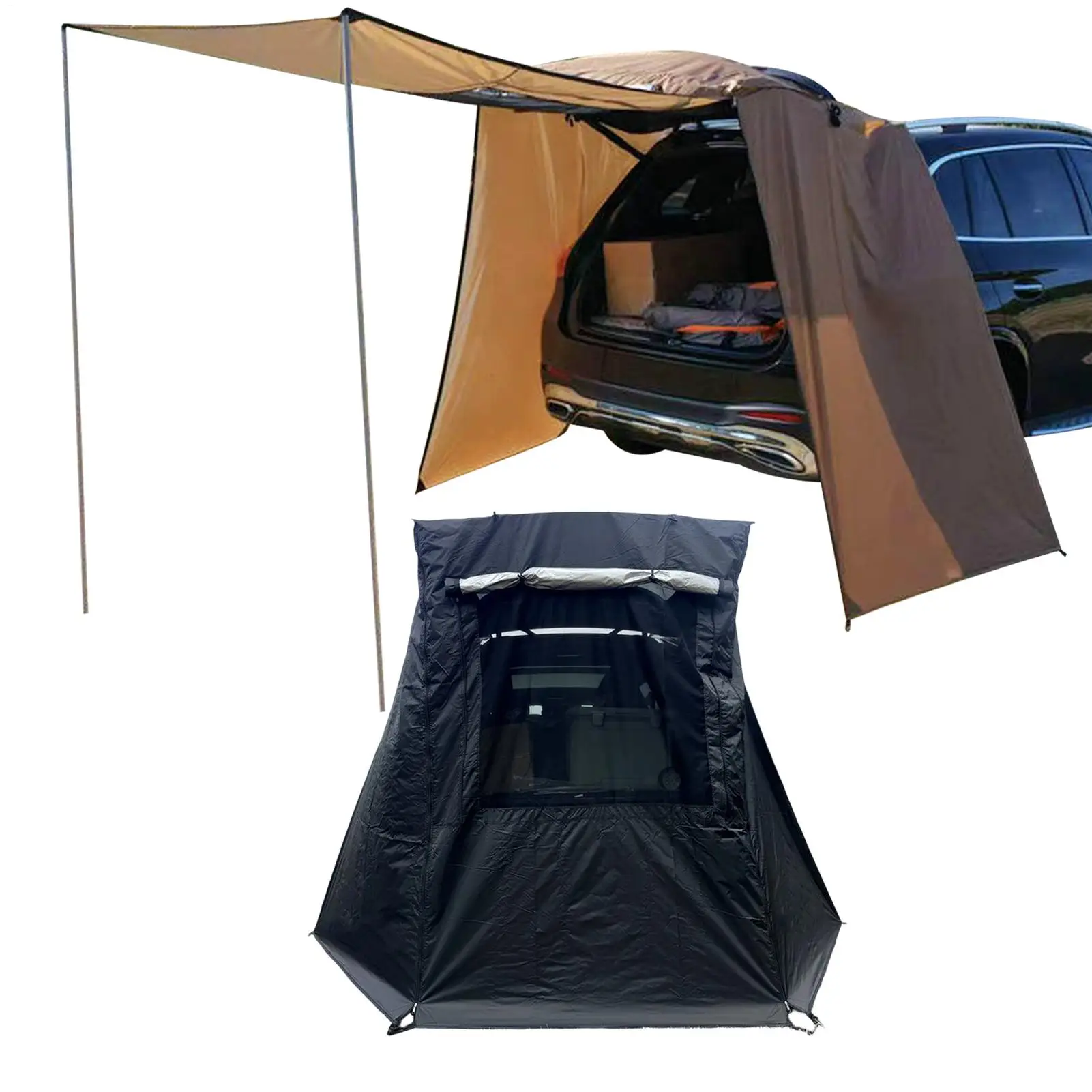 

Portable car trunk tent camping tarp Breathable Waterproof Windproof Shade Portable Tailgate Tent SUV Awning Camper Tent