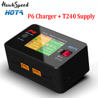 HOTA P6 T240 AC240W DC 600W 15AX2 DC Dual Channel Smart Charger with Mobile Service Charging for Lipo 1~6S LiIon NiMH Battery