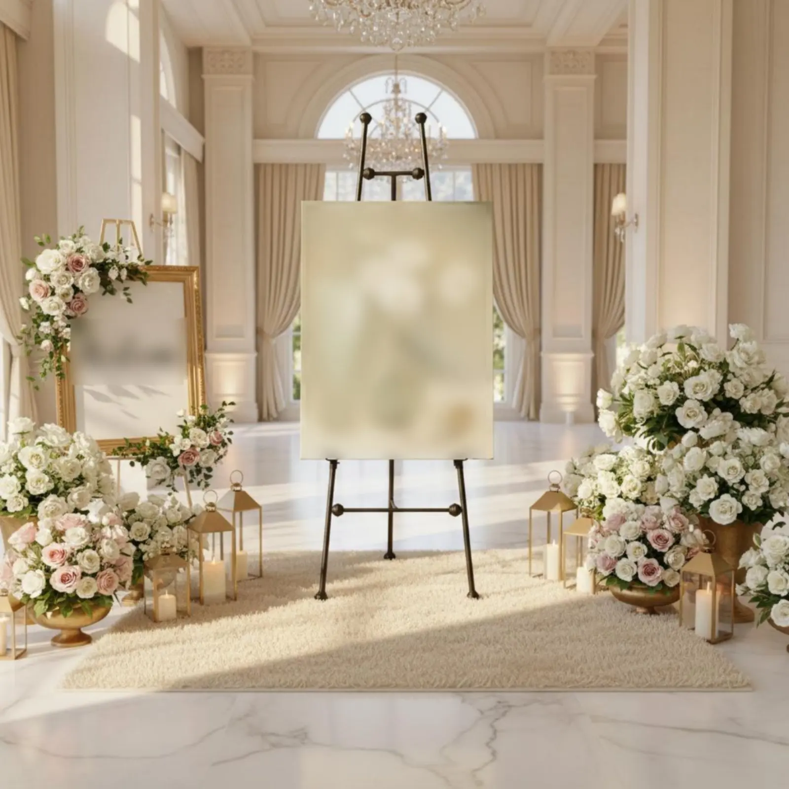 Gold Wedding Sign Stand Nordic Design Wedding Sign Stand Gold Metal Easel Subtle Luxury Tripod Poster Holder Sturdy