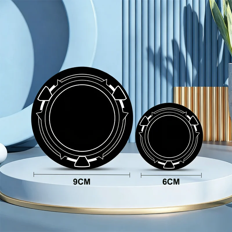 New 6/9cm Metal Plate Ring for Magsafe Magnetic Car IPad Holder Radiator Iron Sheet Sticker for IPad / Tablet PC