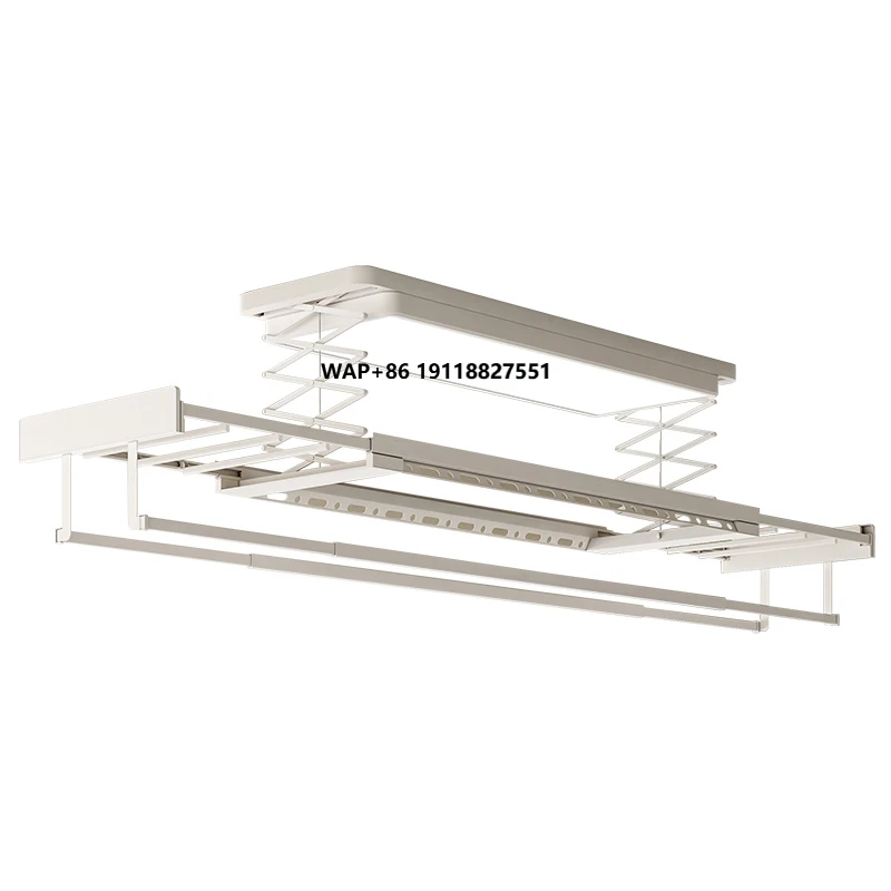 

Clothes Drying Rack with UV Light Full Aluminum Body Ceiling-Mounted Hanger for Balcony Use