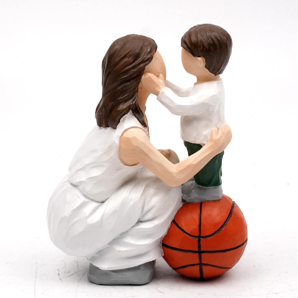 

Family and Family Series Resin Statue Imitation Woodcut Desktop Decoration Christmas and Thanksgiving Gift Decoration Ornament