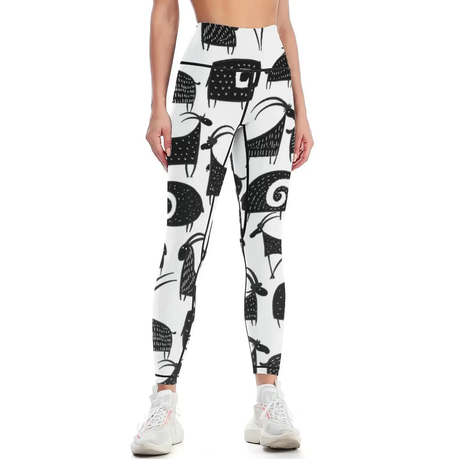 

Goats Leggings fitness set gym legging pants raises butt trousers gym clothing Womens Leggings