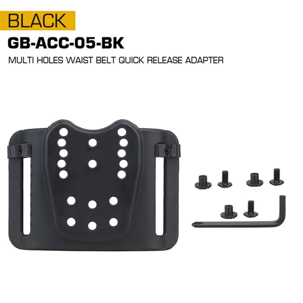 Multi-holes Wait Belt Quick Pull Adapter Universal Holster Belt Loop Fits Kydex Holsters Quick Pull Adapter Hunting Accessories - view 4