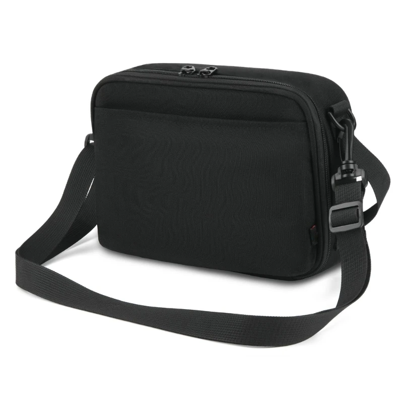 Y1AE Music Device Storage Bag with Front Pocket, EPE Lining, Top Handle and Shoulder Belt for Mooer GE100 Guitar Effects Travel,