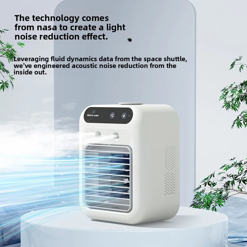 CX USB Small Electric Fan Mini Air Conditioning Fan Desktop Mute, Mobile Refrigeration view 6