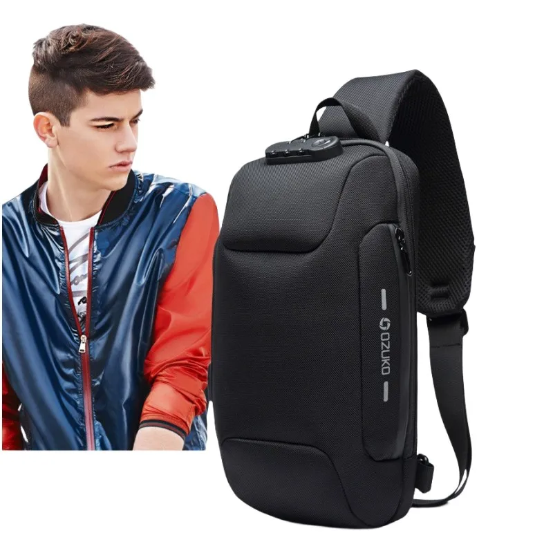2026 Chest Bag for Men Crossbody Bag  Anti-theft Shoulder Bags Messenger Bags Male Waterproof Short Trip Pack Sling Bag