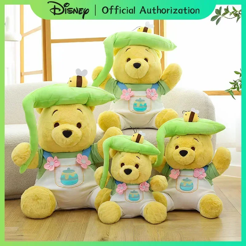 40CM-70CM Cute Summer Limited Winnie The Pooh Plush Toy Cartoon Bear Stuffed Doll Anime Souvenir Kawaii Birthday Gift Disney