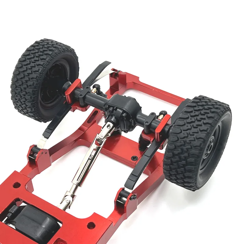 MN 1/12 MN82 LC79 Remote Control Car Metal Upgrade Door Bridge Clamp Tire Shock Absorber Steering Rod Kit