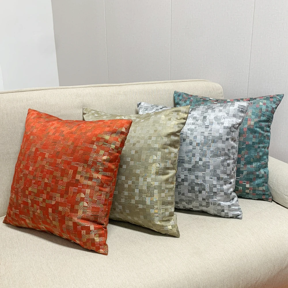 2022 New Luxury Pillow Cover Mosaic Design Woven 45x45cm Home Decorating Sofa Chair Gift Cushion Case 1 Piece Pack