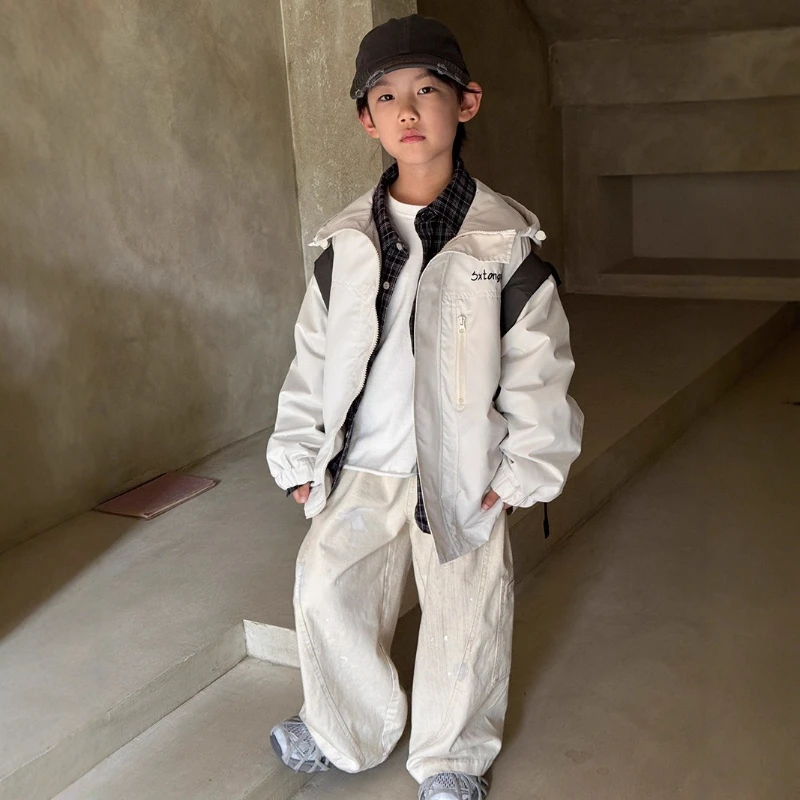 

2025 New Autumn New Outdoor Sports Windproof and Waterproof Versatile Children's Submachine Jacket