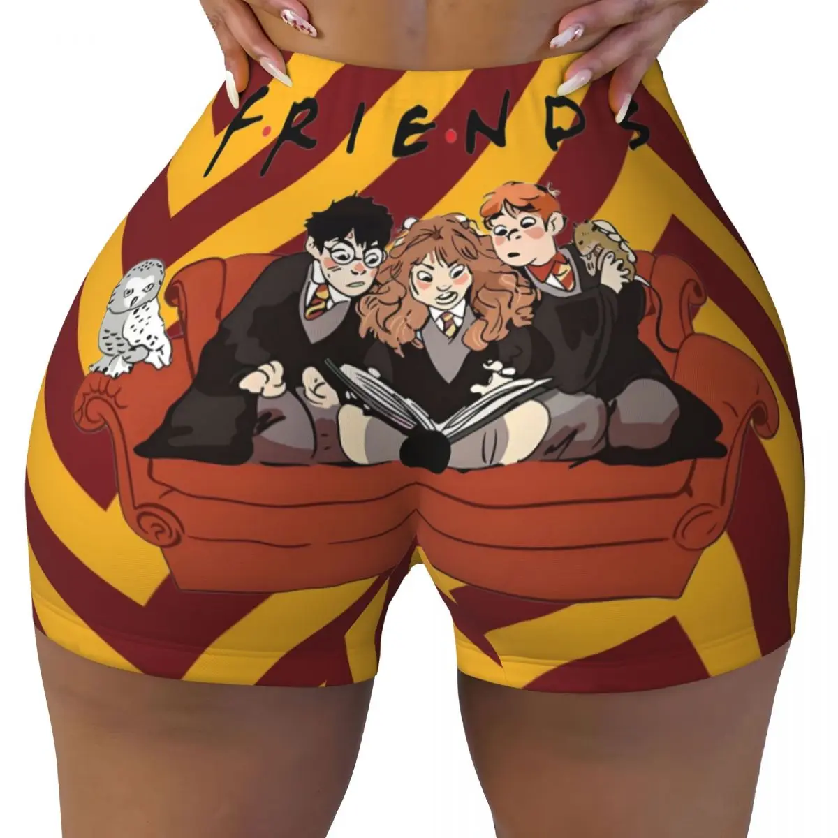 

Custom H-Harries Anime Gym Running Volleyball Shorts for Women Magic Movie Workout Yoga Shorts