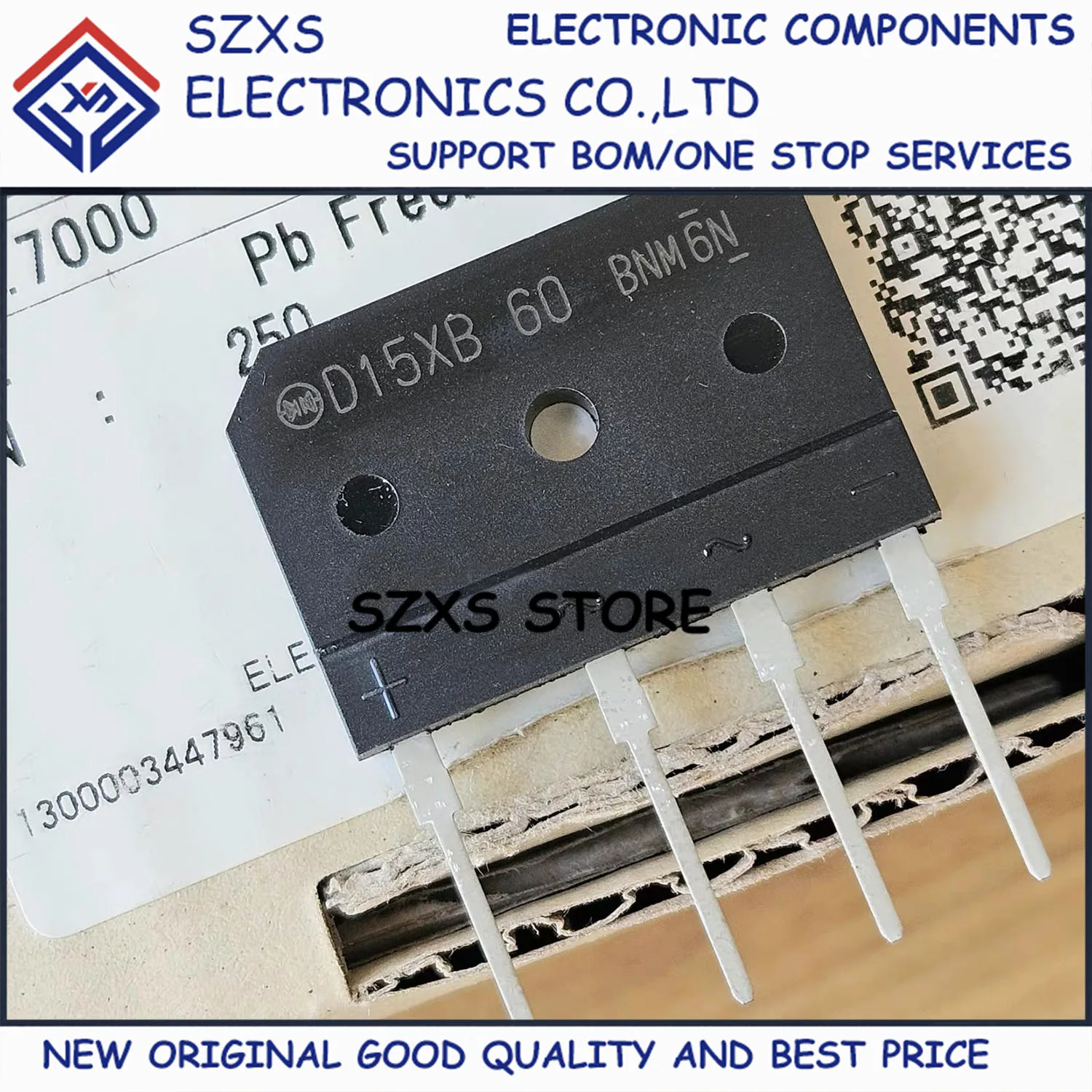 

New Original 10Pcs D15XB60 D15XB60H 15A 600V ZIP-4 Induction Cooker Rectifier Bridge In Stock Electronic Component Good Quality