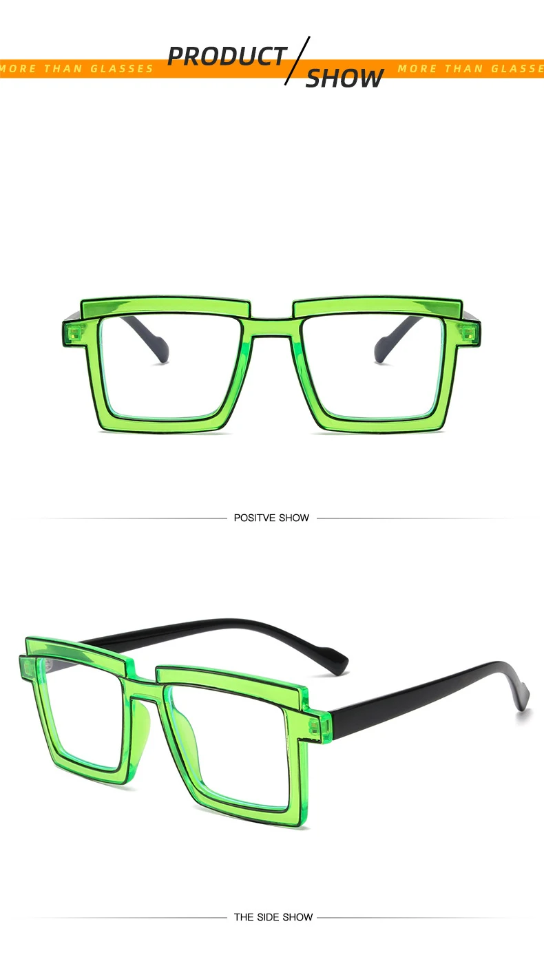 KAMMPT Vintage-Quadratbrille, 2023, neue niedliche Cartoon-Stil, blaues Licht blockierende Brille, trendige optische Computerbrille – Detail 12