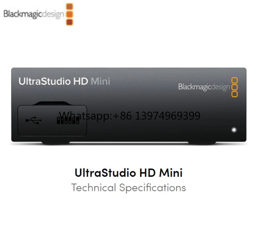Blackmagic Design Ultrastudio Hd Mini 3g-sdi Analog Yuv Ntsc/pal Inputs Dual Link 3g-sdi Output Broadcast Video Capture Device