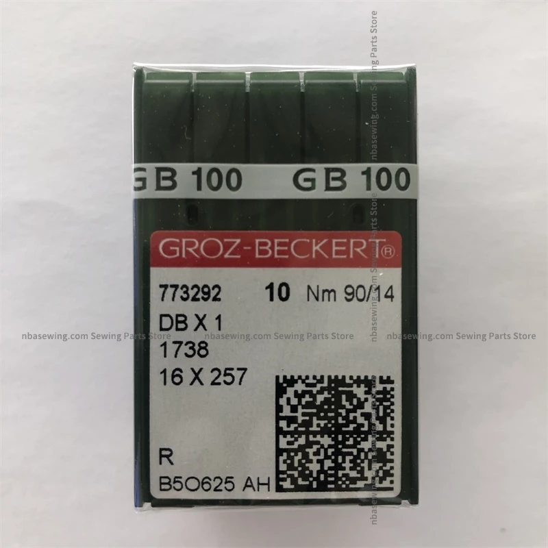 100PCS DBX1 DB*1 German Groz-Beckert Needles 7 8 9 10 11 12 14 16 18 19 20 21 Industrial Lockstitch Sewing Machine 10 Small Box