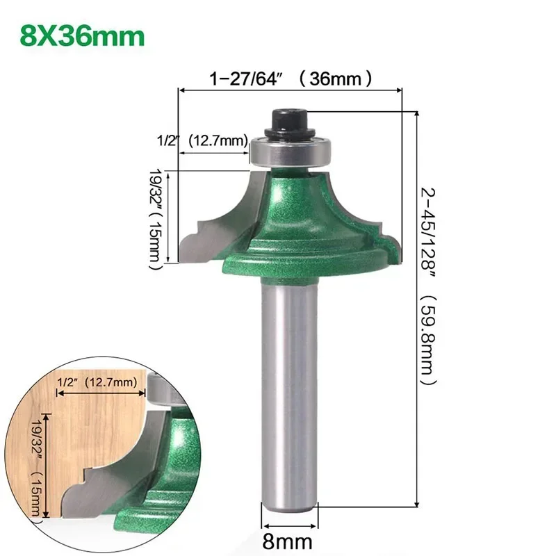 1Pc 8mm Shank classical oree bit Line knife Router Bit -   Woodworking cutter Tenon Cutter for  Tools