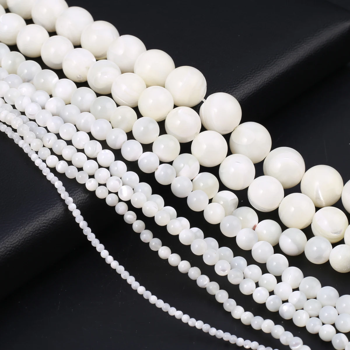 Natural shell beads Round shape Mother of pearl loose isolation bead for Jewelry Making DIY for bracelet necklace Accessories