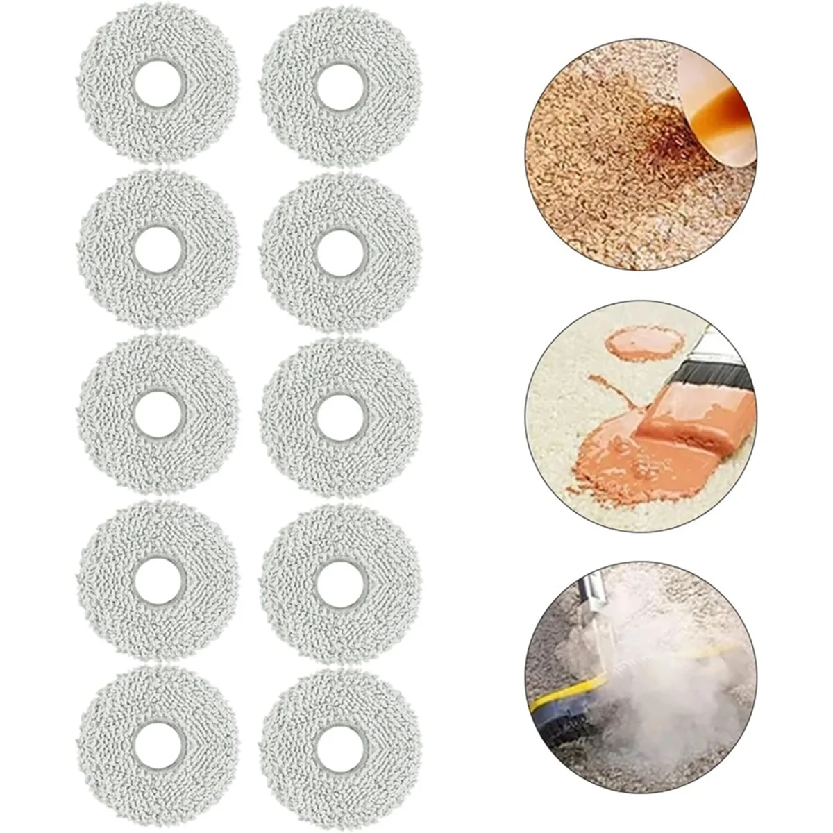 Panno per mop per Ecovacs Deebot T30 Pro, Omni, T30s, per Ecovacs Combo X2 Robot Aspirapolvere Accessori