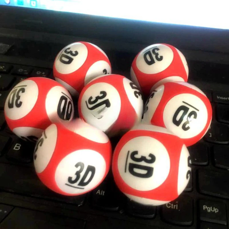 Shake the ball electronic lottery shake the ball number ball RFID chip ball Chinese and English rubber solid ball.