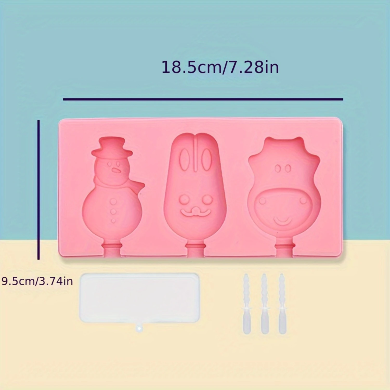 2ピースの簡単に取り出せるアイスクリーム型 - クリエイティブな自家製アイスキャンディーとおやつ、食品安全プラスチック、ラテックスフリー