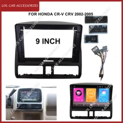 LCA 9 Inch For Honda CR-V CRV 2002-2005 Car Radio Stereo Android MP5 Player Casing Frame 2 Din Head Unit Fascia Panel Dash Cover