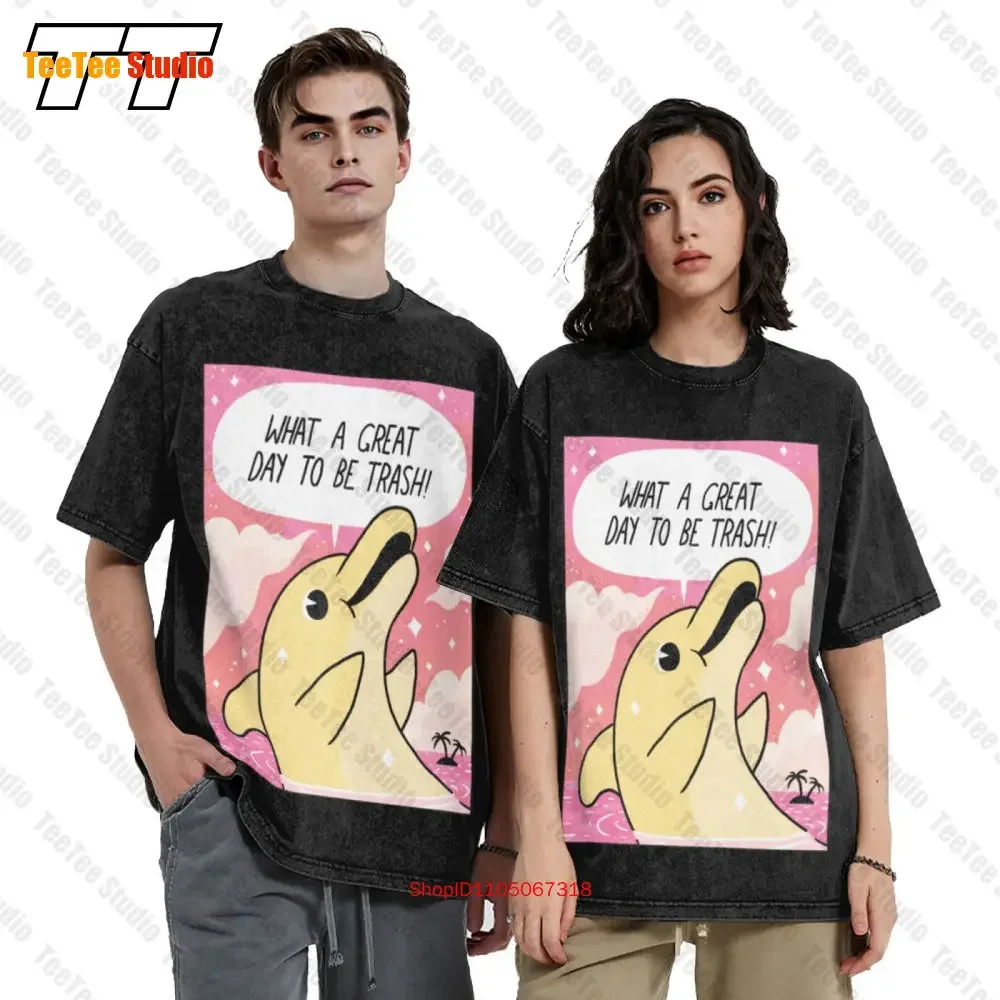 Trash Dolphin Pendant Vintage Oversized T-Shirt L3SV