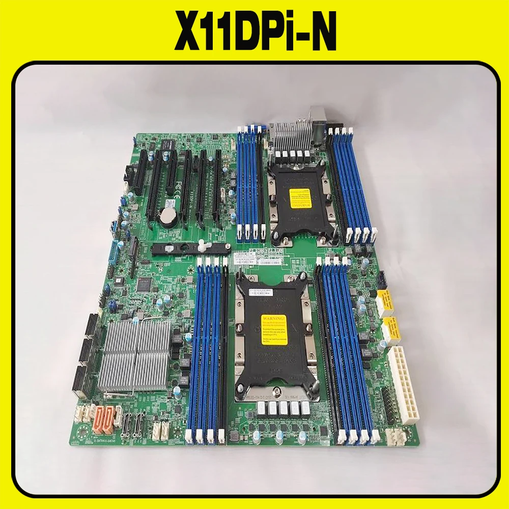 X11DPi-N For Supermicro Server Motherboard Dual-channel LGA-3647 DDR4 2 PCI-E 3.0 NVMe x4 Internal Ports High Quality Fast Ship