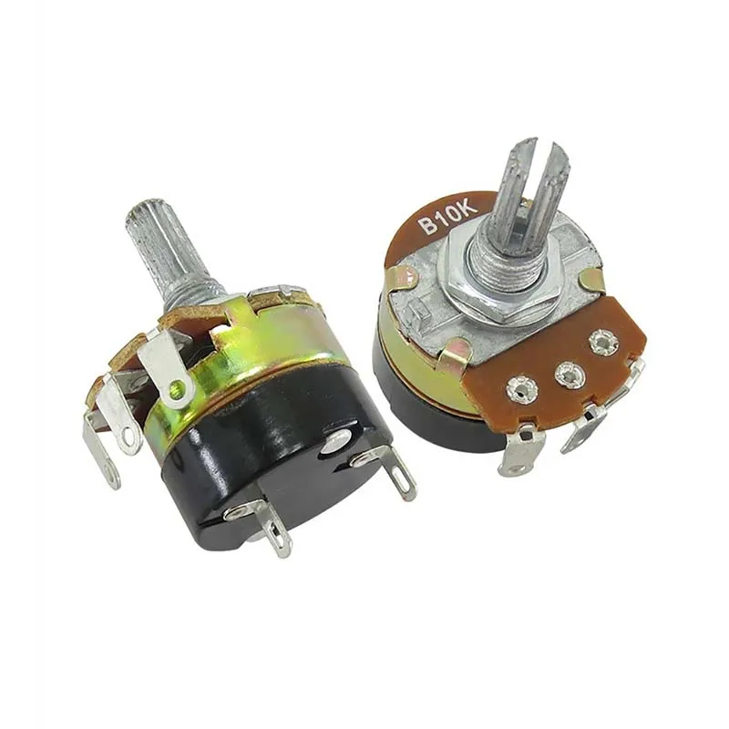 5pcs WH138-1 Potentiometer Adjustable Resistance Speed Regulator With Switch WH138 B5K B10K B20K B50K B100K B250K B500K 10K 100K