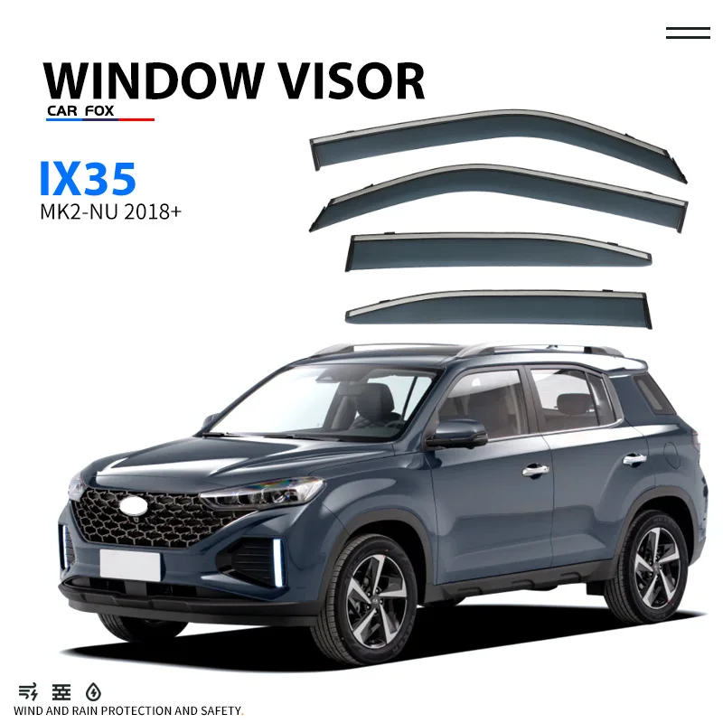 

For Hyundai IX35 2010-2018+ Car Window Visor Awning Shelters Windshield Side Window Rain Sun Shade Auto Accessories Car Styling