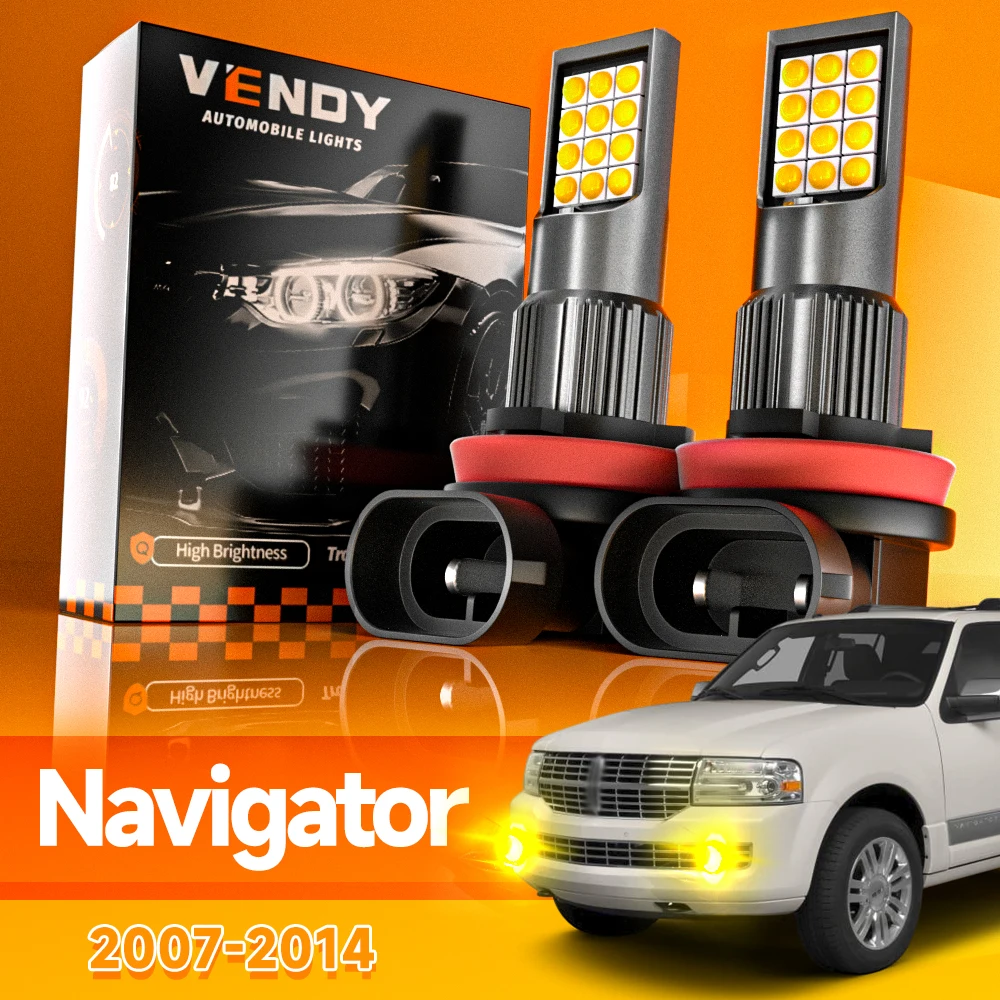 2pcs For Lincoln Navigator 2007-2014 LED Fog Light 2008 2009 2010 2011 2012 2013 Canbus Accessories