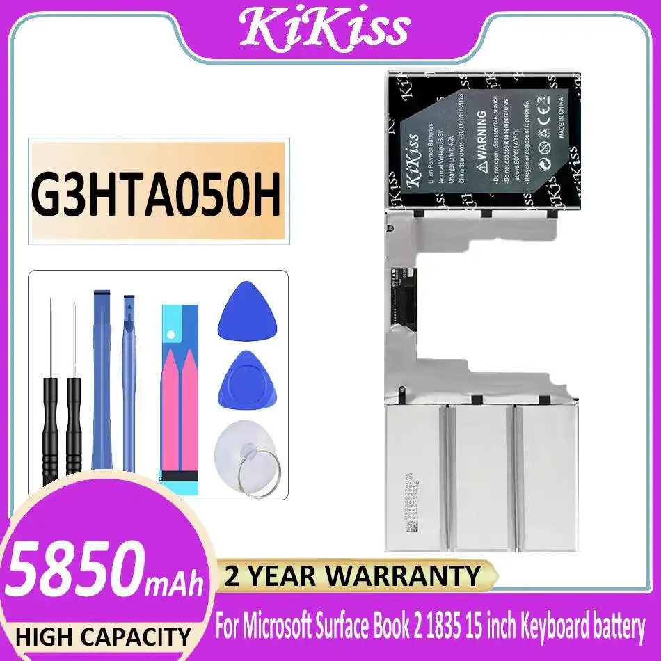 

Tablet Battery 5850Mah For Microsoft Surface Book 2 1835 Discrete Graphics Version 15'' Inch Keyboard G3HTA049H G3HTA050H