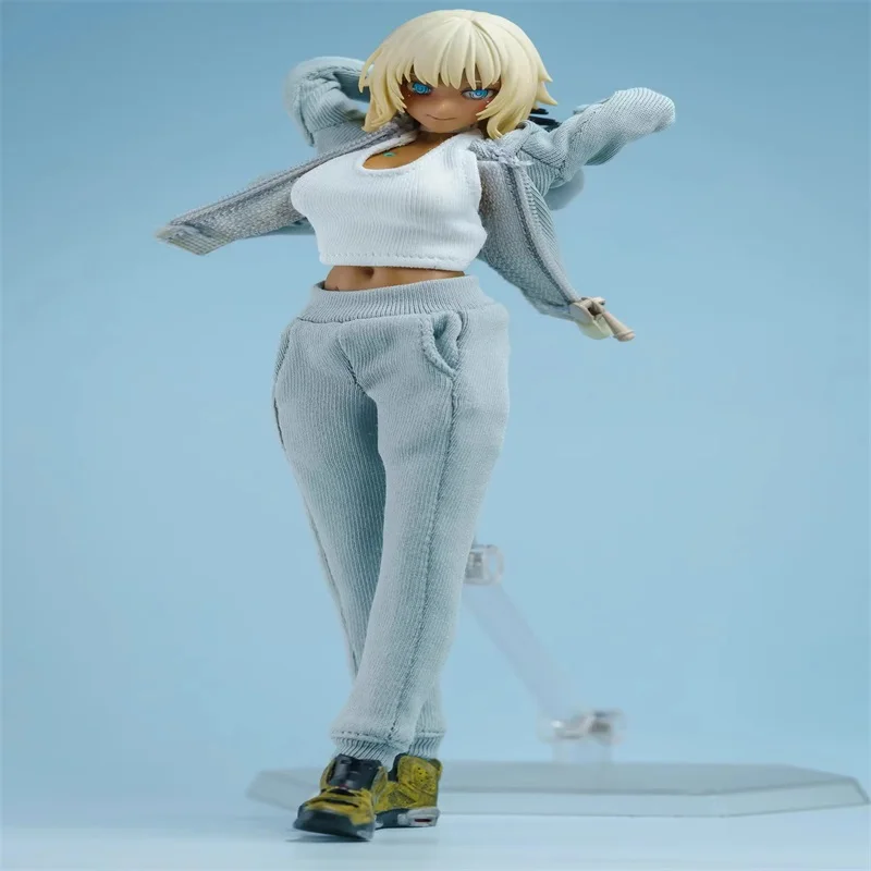 1/12 أنثى الجندي سترة العمل السراويل الملابس والاكسسوارات لعبة مجسمة صالح 6 ''عمل دمية الشكل في الأوراق المالية