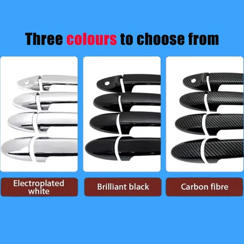 Imagen 2 del producto Pegatina para manija de puerta de coche, accesorio para Toyota Vios XP150 Facelift Yaris sedan Ativ Limo 2018, 2019, 2020, 2021, 2022