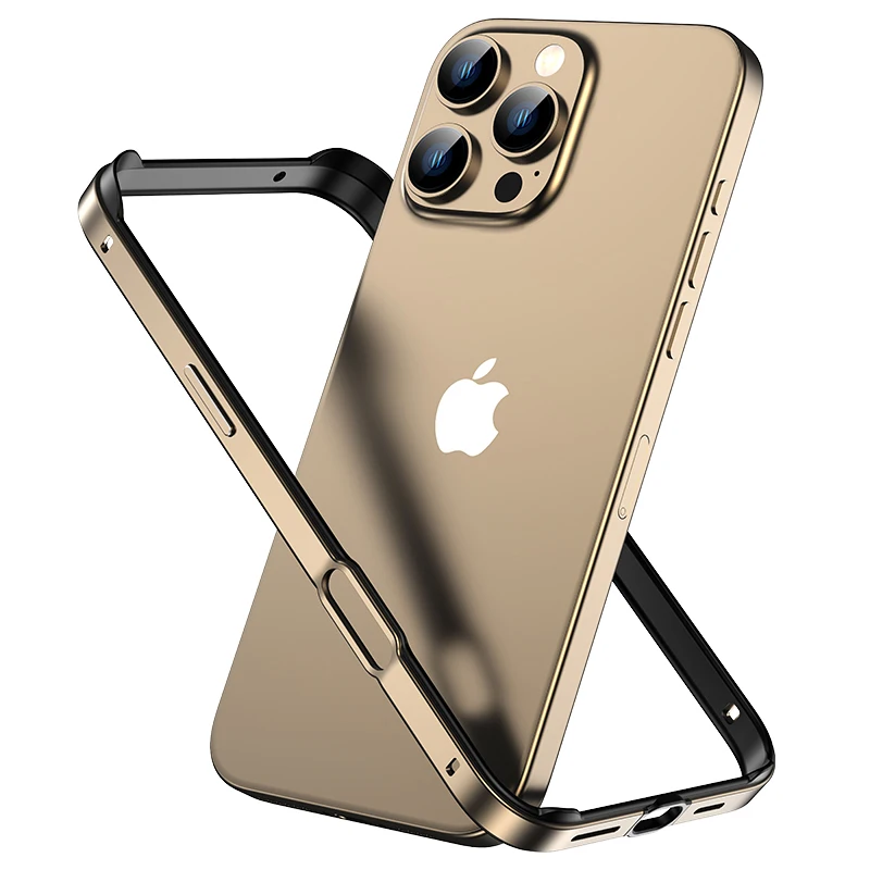 Desert Titanium Bumper Case For iPhone 16 Pro Max 15 Plus 16Pro