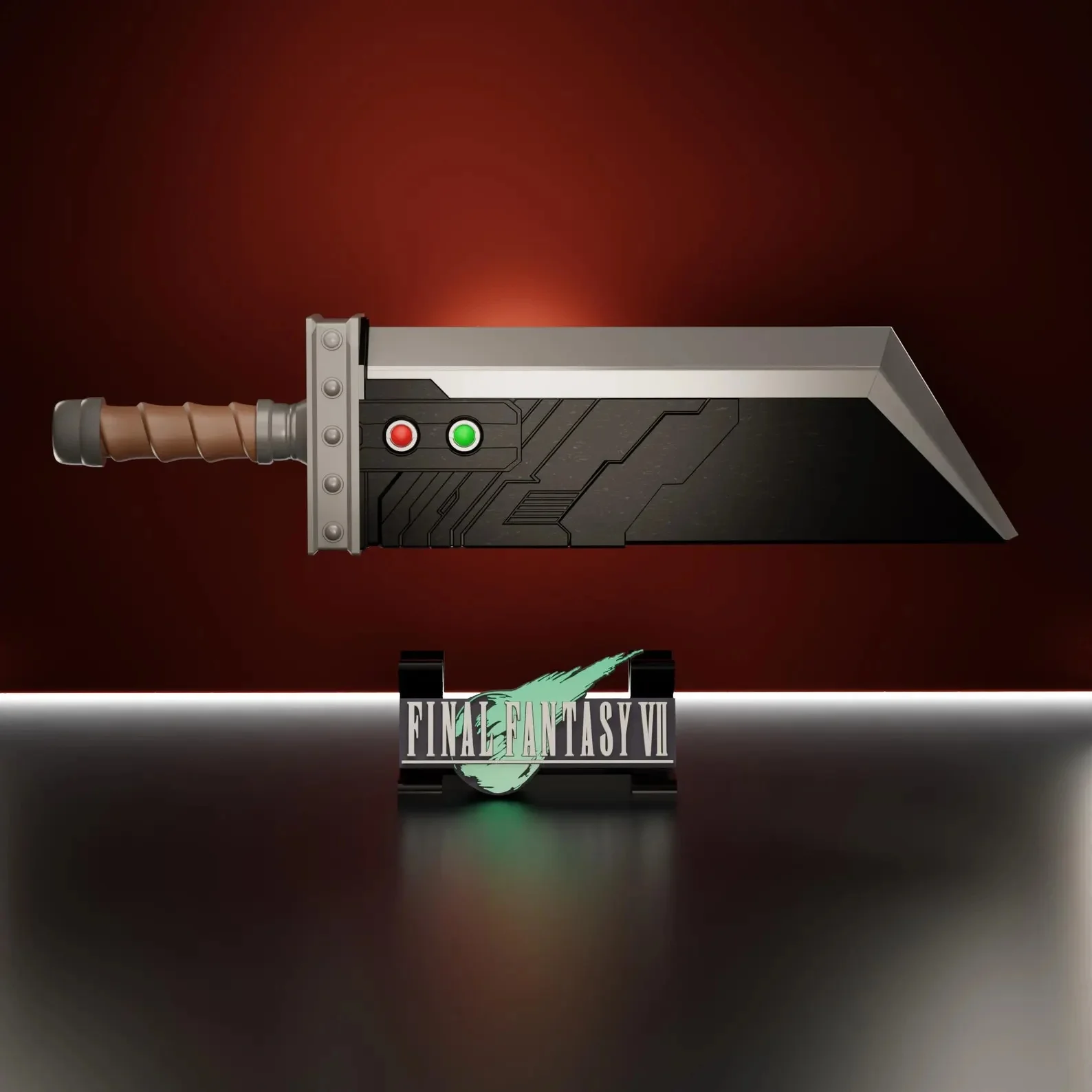 buster sword mtg final fantasy Custom Proxy Equipped creature gets +2/+2 until end of turn MTG FF DECK BOX COMPATIBLE