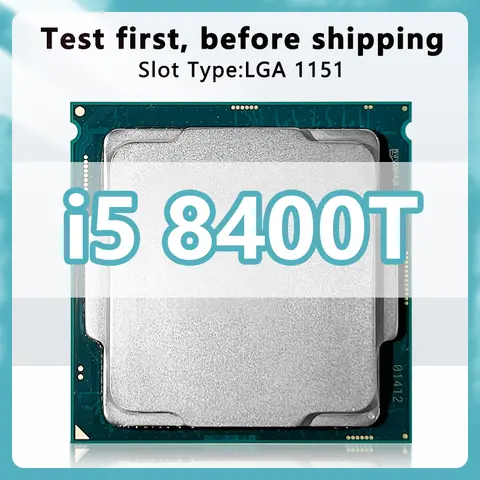Core i5-8400T CPU 6 cores 6 threads 1.7GHz 9MB 35W 8th Generation Processor LGA1151 for H370 Z390 Motherboard i5 8400T processor