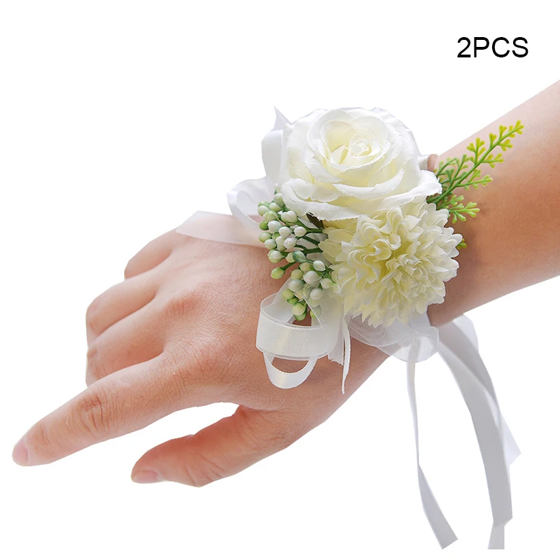 Party  Hand Flower Decor Exquisite Design Corsage Good Wedding Gifts