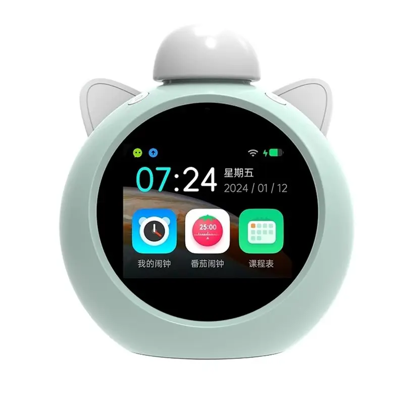 B67C AI Smart Alarm Clock For Kids With Voice Control & Time Management, Sleep Trainer Toddler Clock For Bedroom
