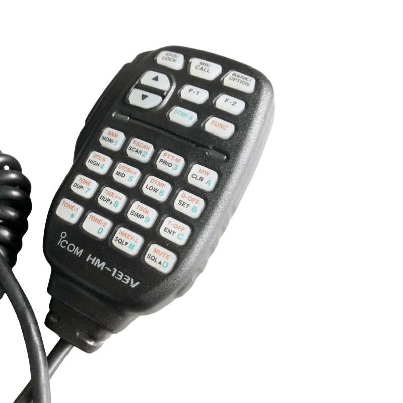 HM-133V ICOM سيارة اسلكية تخاطب المتكلم ميكروفون مع RJ-45 8Pin التوصيل HM133V اليد هيئة التصنيع العسكري ل IC-2200H IC-V8000 IC-2720 IC-2820H