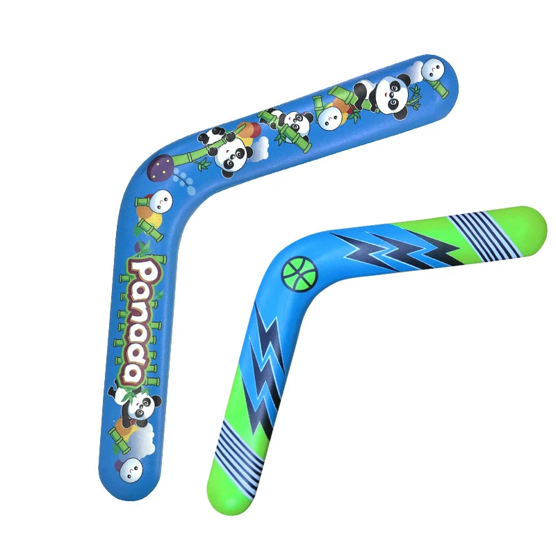 1PC เด็ก PANDA Lightning V รูป Boomerang Professional Flying Disc โยนจับเกมกลางแจ้งผู้ใหญ่เด็กกีฬาของเล่น EVA