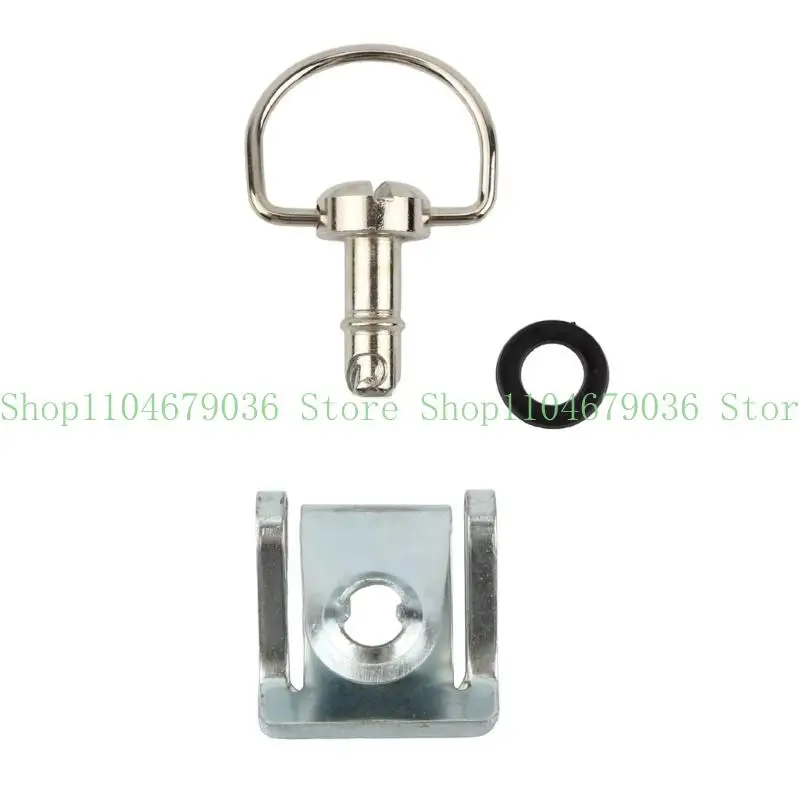 652F Black Coated Quick Release D Rings Fairing Fasteners Screw For Motorbike Body Panels Secure Locking Mechanism Design