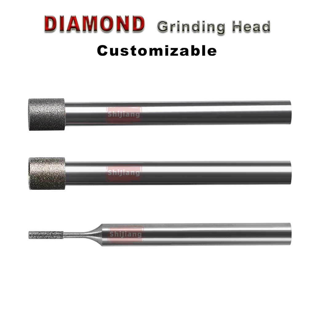 100/150/200/400#CBN SDC Diamond Internal Points Grinding Head For Grinding Tungsten Steel Ceramics Glass Mold Steel Carbon Fiber