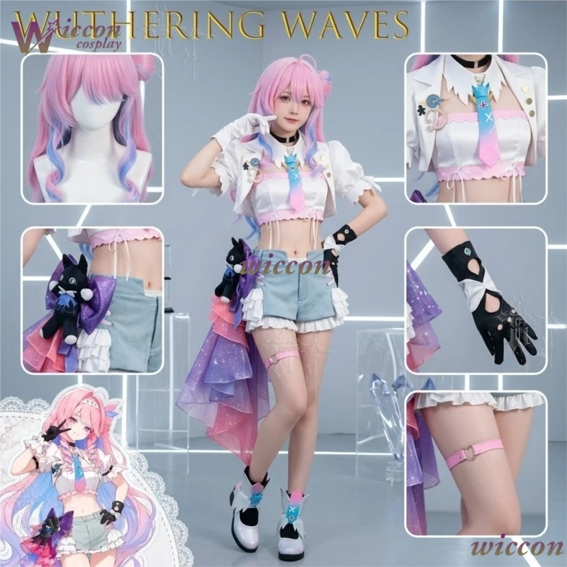 Wuthering Waves 2nd Anniversary Korean Version Dahlnya Full Set Cosplay Costume TwoDimensional Game Club Female Cosplay Costume