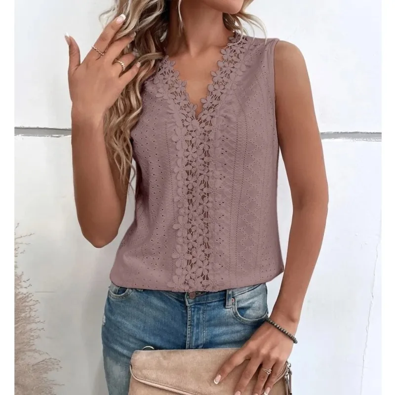 Solid Casual Loose Blouses For Women Fashion 2024 Summer Vintage Women\'s Oversized Shirts And Blouses Elegant Youth Female Tops