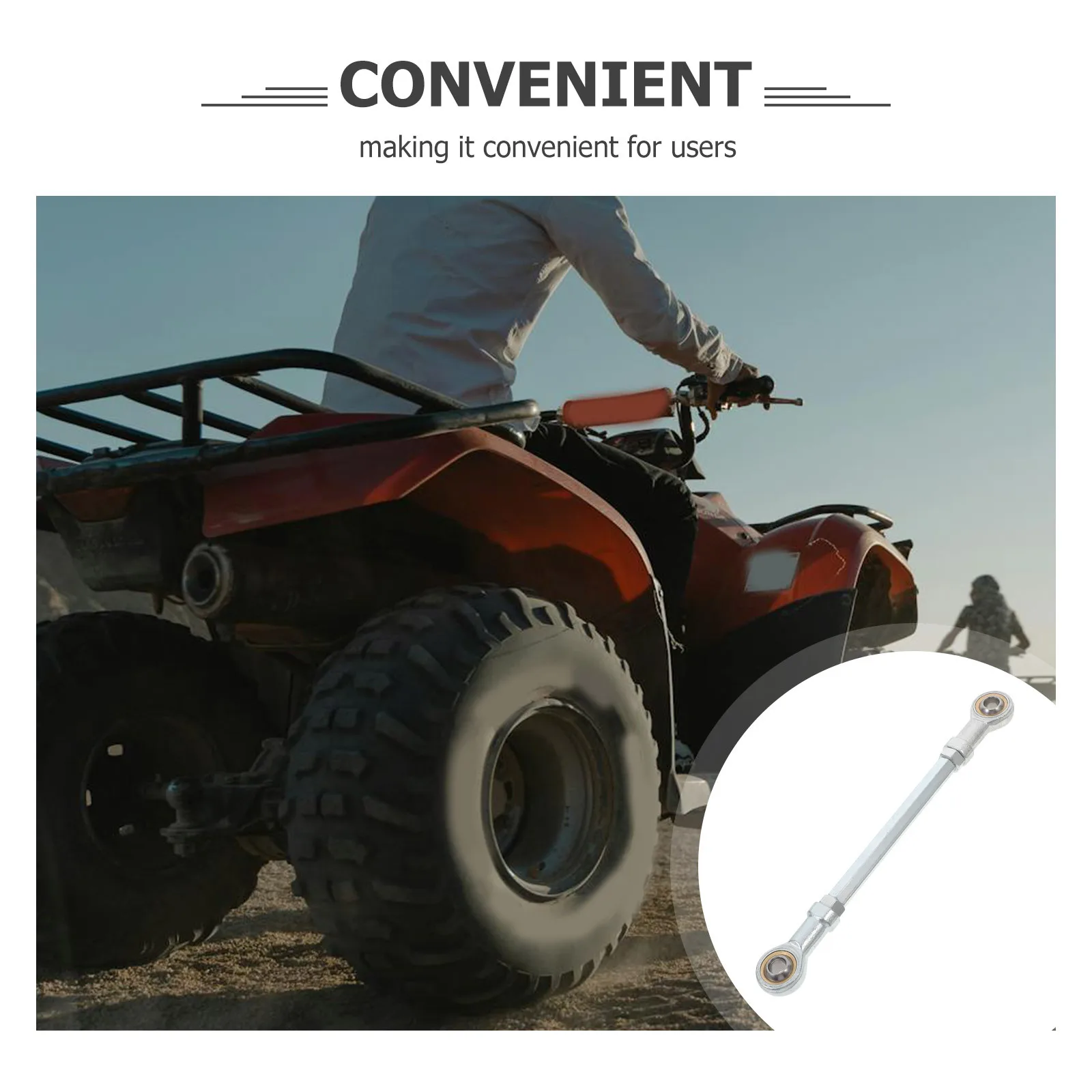 

Electric Atv Steering Assembly Chrome-Vanadium Steel For Smooth Control Atv Accessories, Tie Rod Atv, Steering Tie Rod